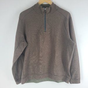 Tommy Bahama mens 1/2 zip reversible sweater sz XL